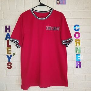 Chicago Mesh Jersey Top Gym Red/ Black Men's Size L